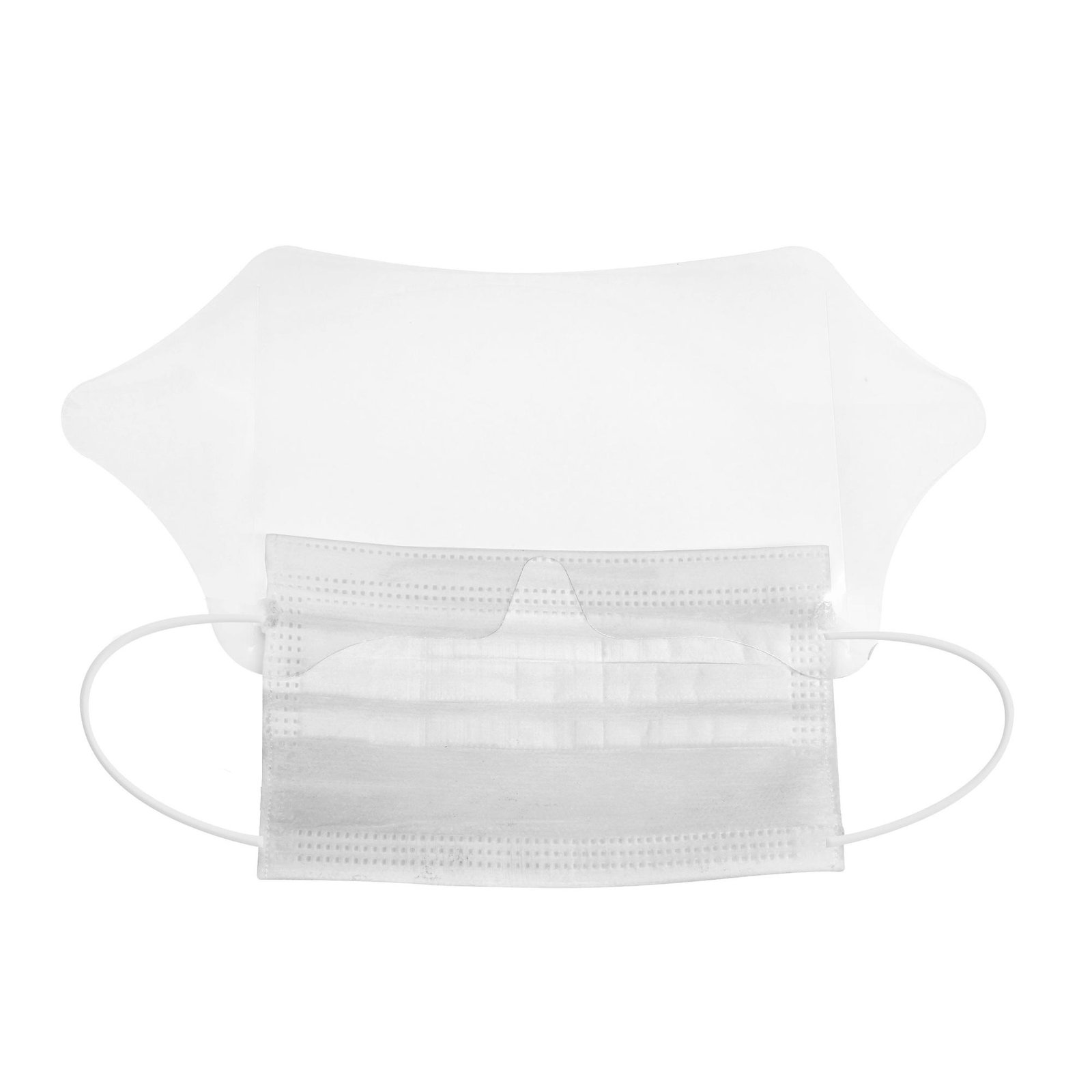 Máscara Cirúrgica Tripla com Protetor Visual e Elástico - 5 Un.